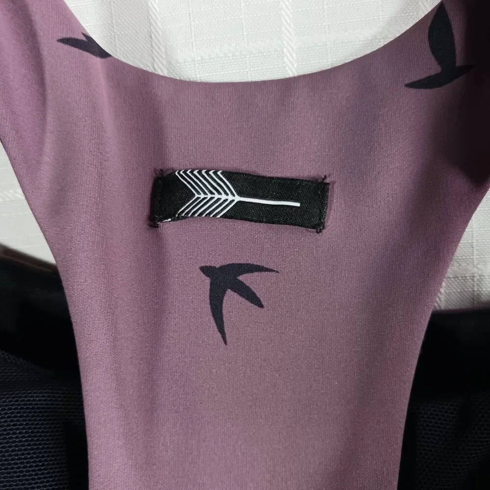 Oiselle Tern it Up Sports Bra Dusty Purple Black Size 34DD - Picture 6 of 6